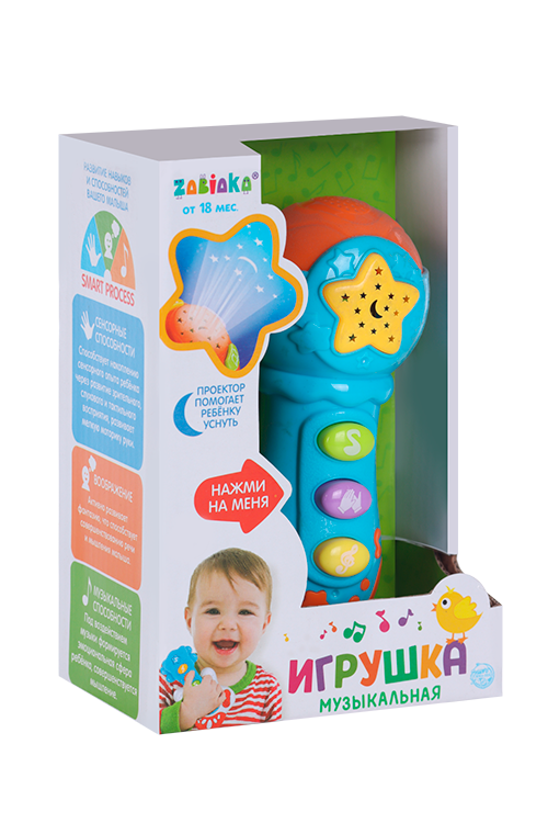 

Музыкальная игрушка «Микрофон», световые и звуковые эффекты