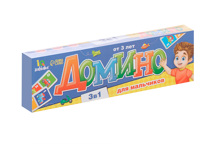 

Домино «Для мальчиков», пластик