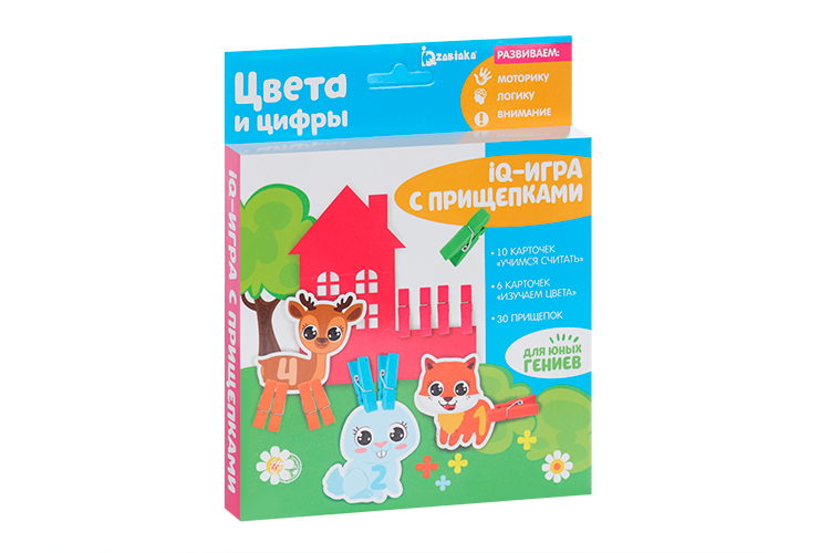 

Развивающая игра с прищепками «Цвета и цифры», по методике Монтессори