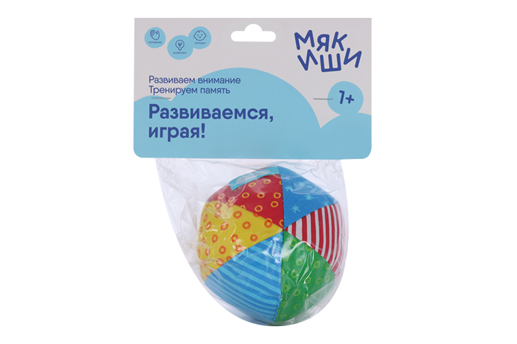 

Развивающий мягкая погремушка «Мяч Радуга», цвета МИКС