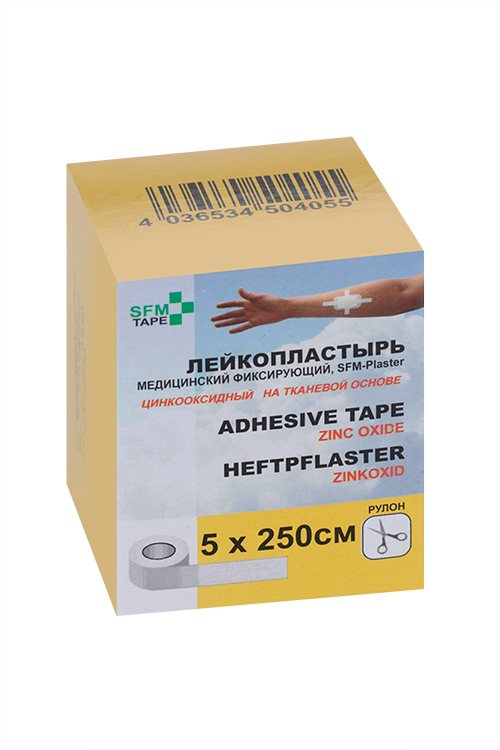 

Лейкопластырь SFM-Plaster мед/фиксир ткан основа 5х250 см