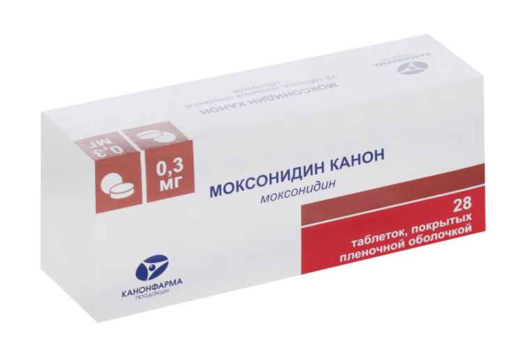 

Моксонидин Канон 0.3 мг, 28 шт, таблетки покрытые пленочной оболочкой