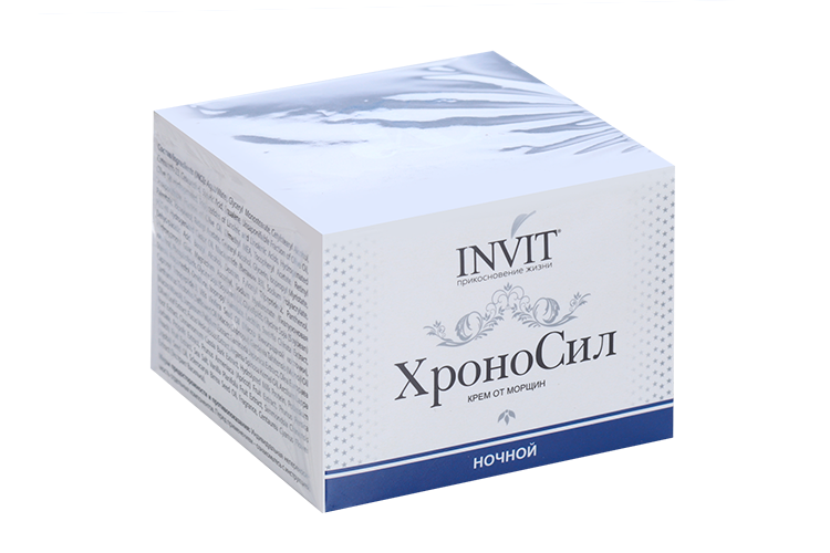 

Крем INVIT хроносил ночной от морщин д/кожи лица, 50 мл