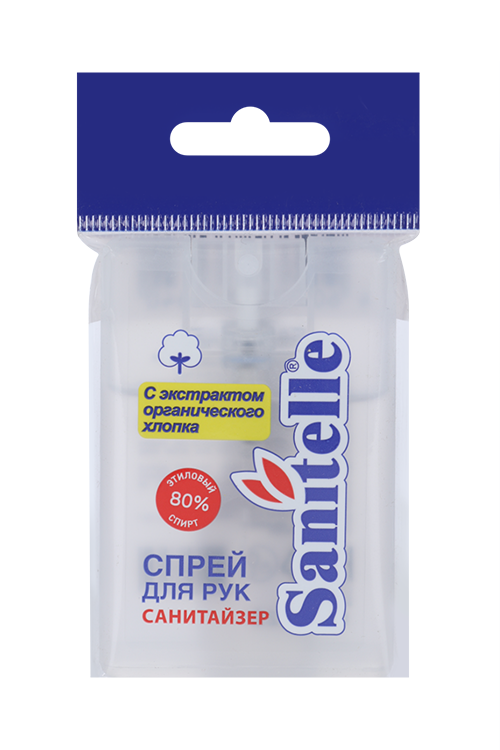 

Спрей Sanitelle д/рук антисептический с экстрактом органического хлопка, 20 мл