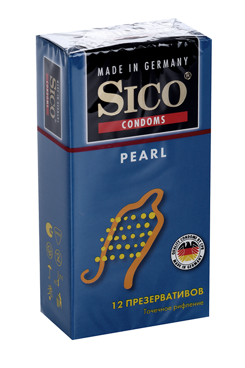 Презервативы Sico pearl точечное рифление, 12 шт