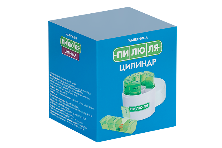 

Таблетница ПИЛЮЛЯ на 7 дней цилиндр