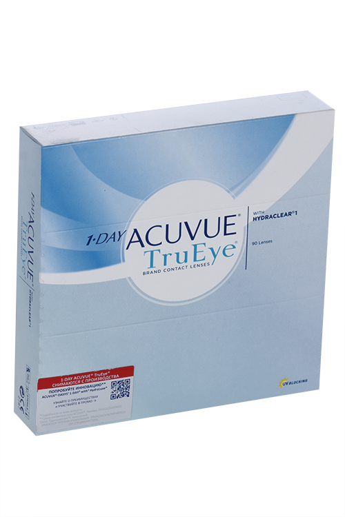 

Контактные линзы 1 DAY ACUVUE TruEye 90 линз R 8.5 D -6.50