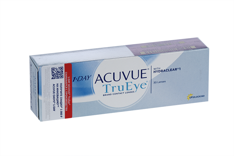 

Контактные линзы 1 DAY ACUVUE Moist 90 линз R 8.5 D -3.50