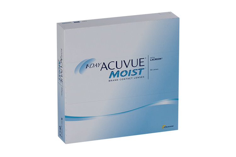 Контактные линзы 1 DAY ACUVUE Moist 90 линз R 8.5 D -3.00