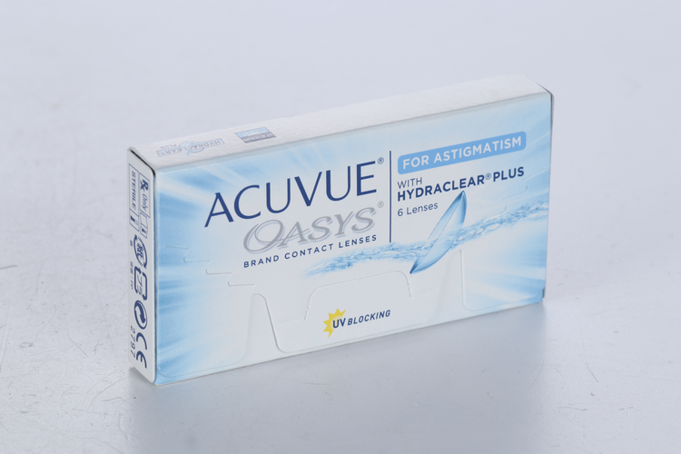 

Контактные линзы ACUVUE Oasys for Astigmatism 6 линз R 8.6 D -3.00 CYL -1.25 AX 180