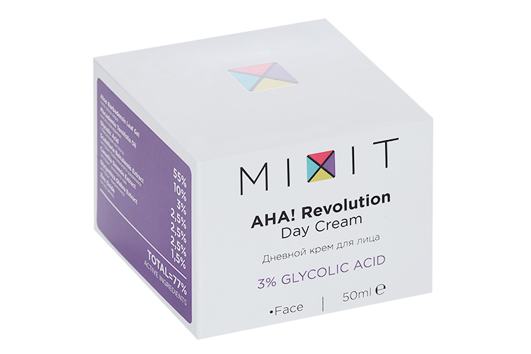

Крем д/лица MIXIT дневной с гликолевой кислотой 3% (SPF 15), 50 мл