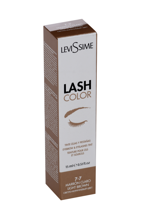 Крем-краситель LeviSsime lash color д/окрашивания бровей ресниц 7-7 светло-коричневый 15 мл