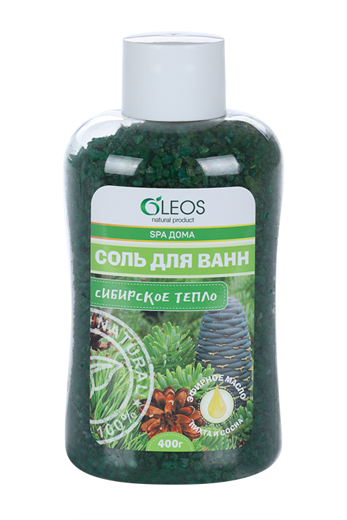 

Соль д/ванн Сибирское тепло морская, 400 г