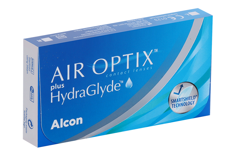 Контактные линзы Air Optix plus HydraGlyde (3) ежемесячные -6.5/14.20/8.6, 3 шт