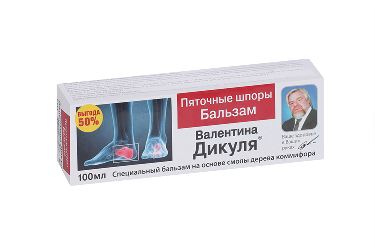 

Бальзам Дикуля Пяточные шпоры, 100 мл, 50% выгода