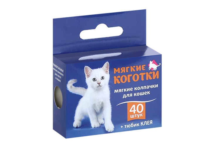 Мягкие коготки накладные серебряные 40 шт 101₽