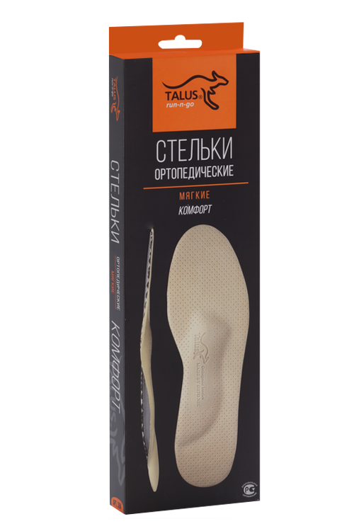

Стельки TALUS мягкие ортопедические КОМФОРТ TALUS 38K бежевые р 39