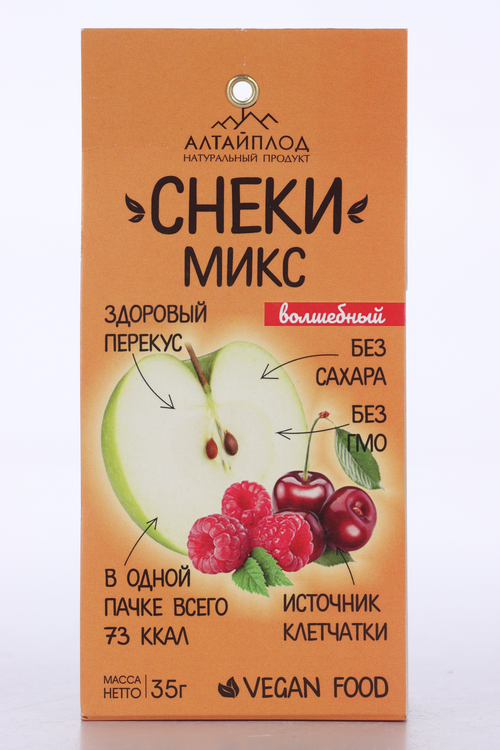 Снеки Волшебный микс яблоко/малина/вишня, 35 г