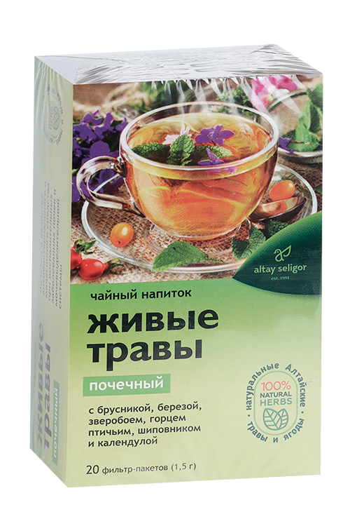 

Чайный напиток Алтай-Селигор Живые травы, 1,5 г, 20 шт, ф/п