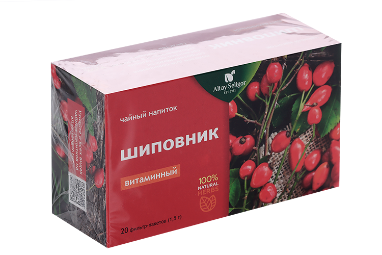 

Чайный напиток Алтай-Селигор Шиповник, 1,5 г, 20 шт, ф/п