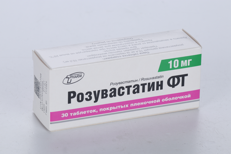 

Розувастатин ФТ 10 мг, 30 шт, таблетки покрытые пленочной оболочкой