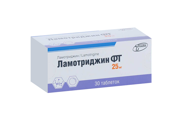

Ламотриджин ФТ 25 мг, 30 шт, таблетки