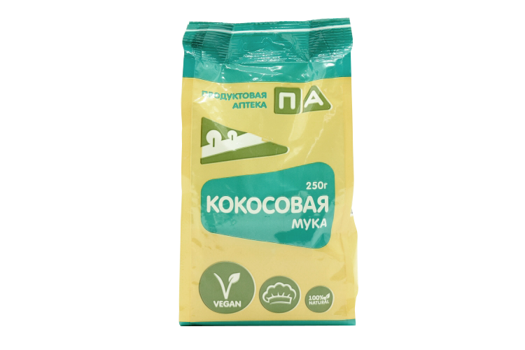 Мука кокосовая Продуктовая Аптека, 250 г мука продуктовая аптека миндальная 200 г