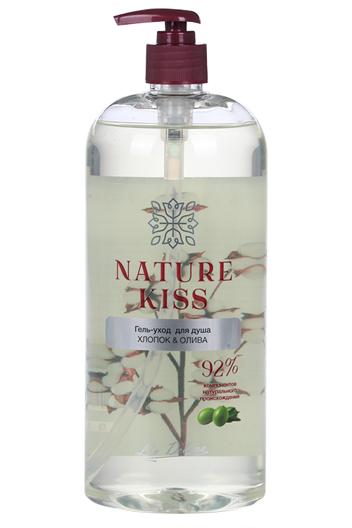 

Гель-уход Nature Kiss Хлопок и олива, 1 000 мл