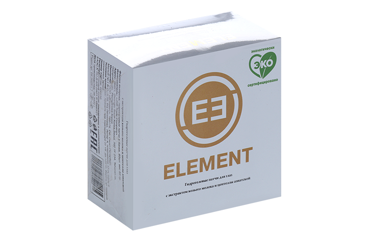 

Патчи ELEMENT-beauty д/глаз гидрогелевые от темных кругов под глазами на основе коз молока, 60 шт