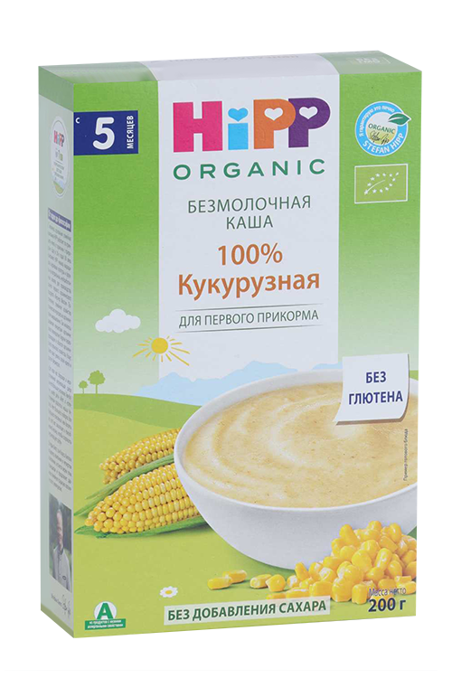 

Каша Хипп б/молочная зерновая Кукурузная (с 5 мес), 200 г