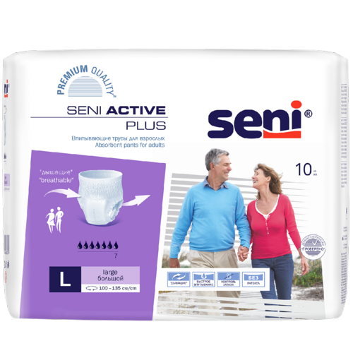 

Впитывающие трусы Seni ACTIVE PLUS Large, 10 шт