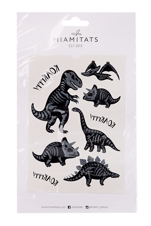 

Тату Miami Tattoos Dino переводные детские динозавры формат А6