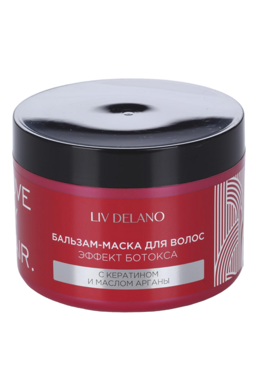 

Бальзам-маска Liv Delano Love my Hair Эффект ботекса керат/мас арганы, 500 мл