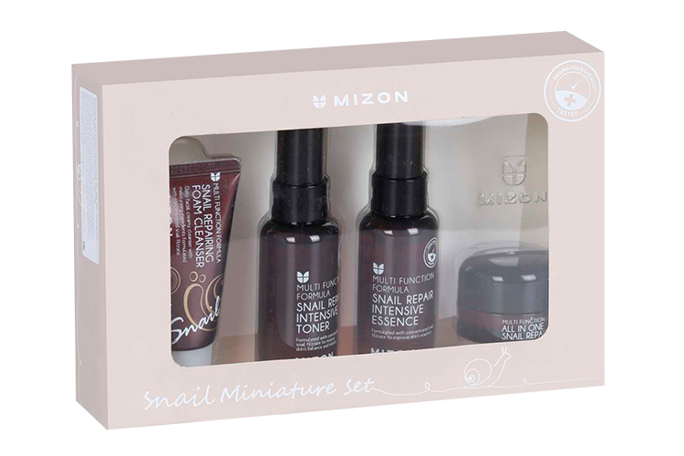 

Набор миниатюр Mizon пенка/тонер/эссенция/крем SNAIL REPAIR