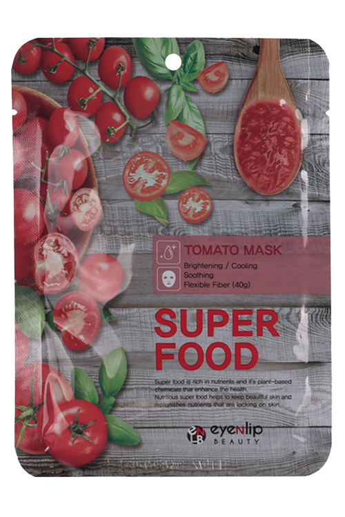 

Маска EYENLIP с экстрактом томата SUPER FOOD ткан д/лица