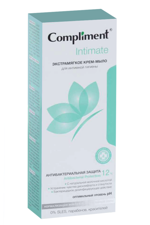 

Крем-мыло Compliment Intimate д/интимной гигиены экстрамягкое, 250 мл