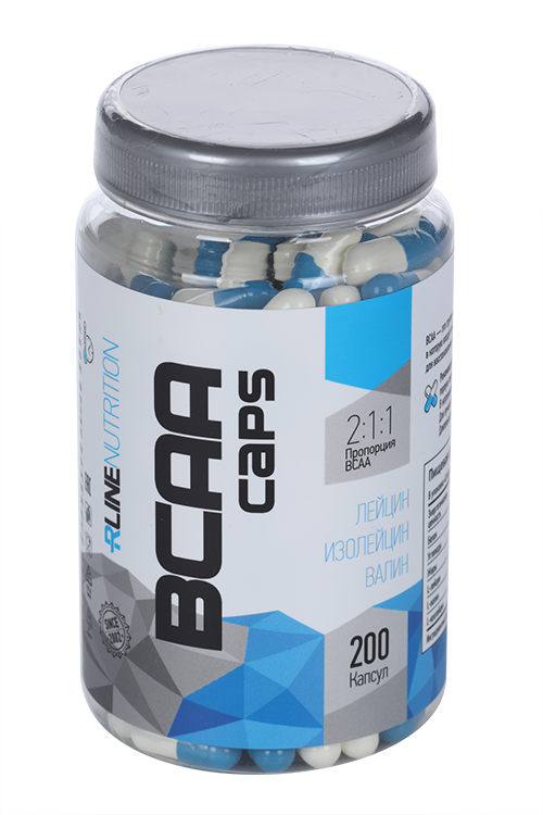 

Аминокислоты R-LINENUTRITION BCAA д/восстан и набора мышечной массы, 200 шт, капсулы
