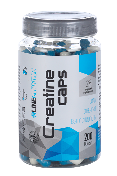 

Креатин R-LINENUTRITION Creatine caps Сила Энергия Выносливость, 200 шт, капсулы