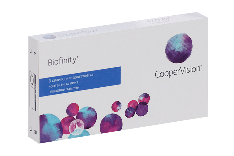 Контактные линзы Cooper Vision Biofinity D -5.0 R 8.6, 6 шт