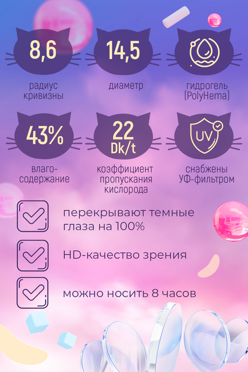 

Контактные линзы Adria Effect Grafit мягкие/квартальные -1.50/14.5/8.6, 2 шт
