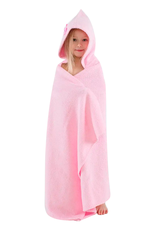 

Полотенце BabyBunny детское c капюшоном L розовый 148х80 см