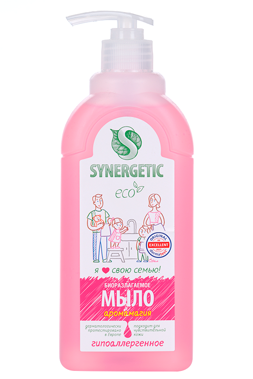 

Мыло жидкое SYNERGETIC д/рук и тела аромамагия 500 мл
