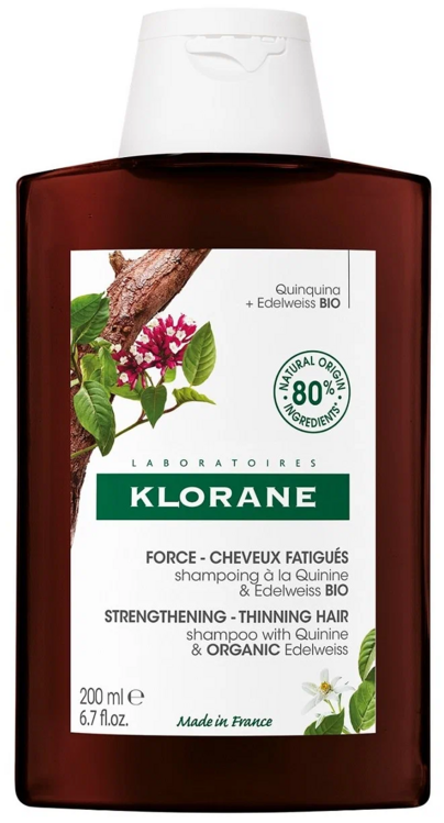 Шампунь Клоран с экстр Хинина и органич маслом Эдельвейса, 200 мл, (С115923)