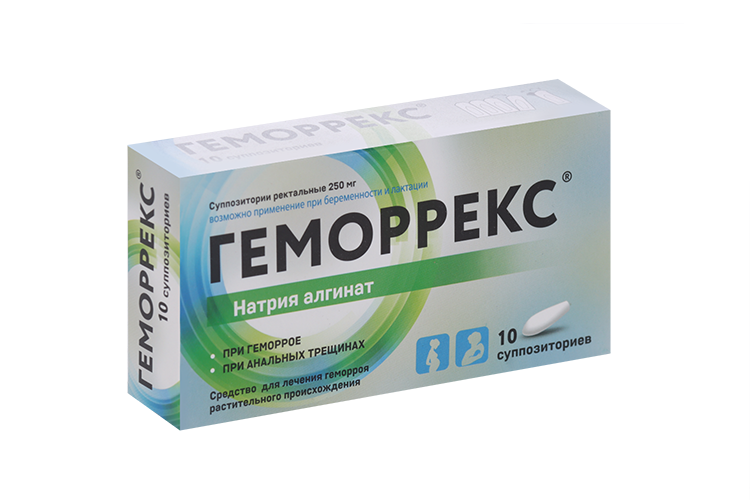

Геморрекс 250 мг, 10 шт, суппозитории ректальные