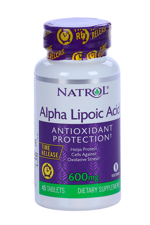 

Добавка Natrol Alpha Lipoic Acid, 600 мг, 45 шт, таблетки