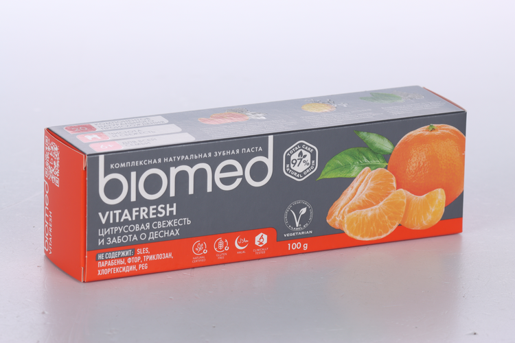 З/паста BIOMED Vitafresh цитрусовая свежесть и забота о деснах, 100 г