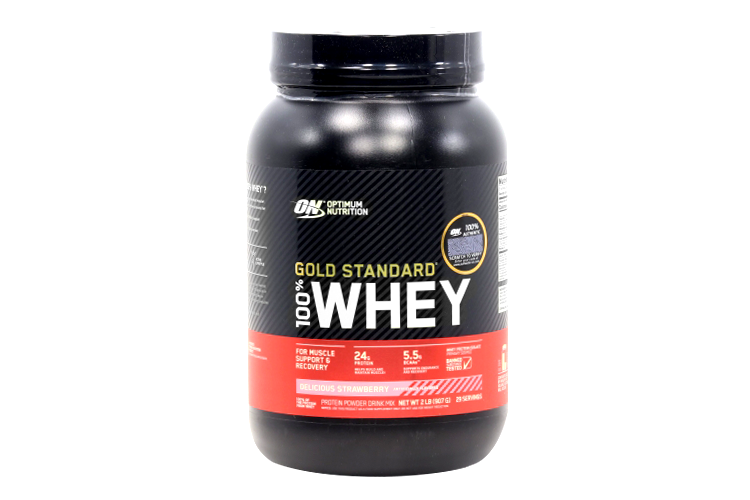 

Протеин Optimum Nutrition Gold Standard 100% Whey 2 lb восхитительная клубника, 907 г