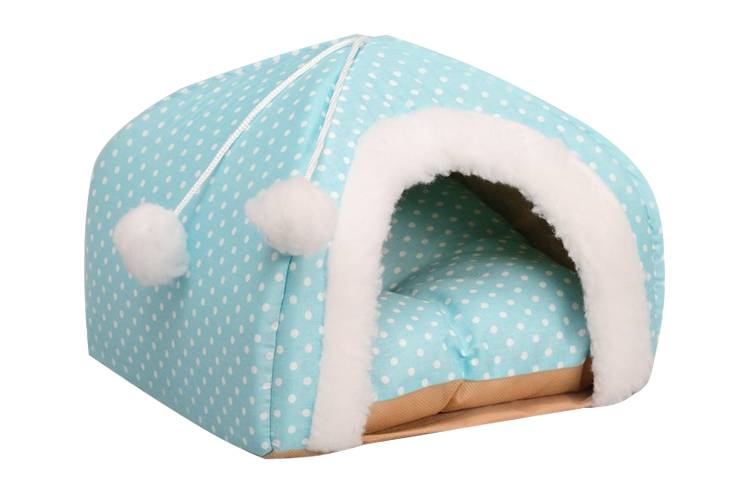 Домик для малышей, 30 х 30 х 25 см, голубой, микс принтов