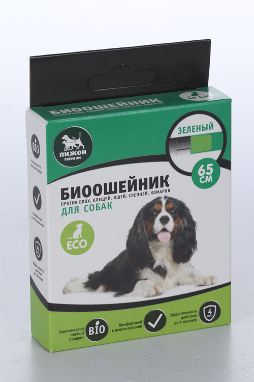 

Биоошейник антипаразитарный Пижон Premium д/собак зелёный 65 см