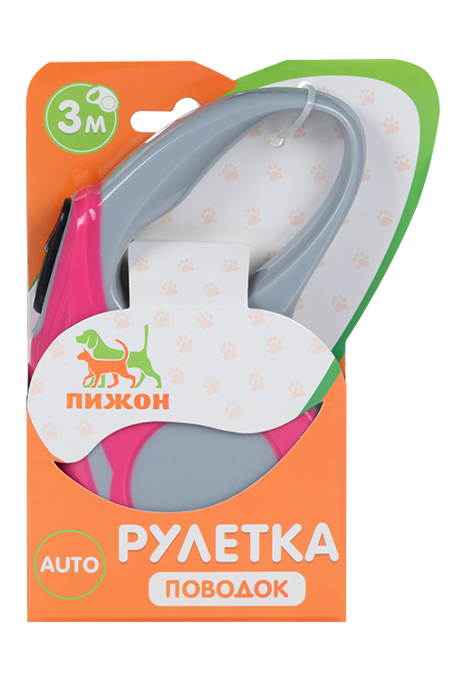 

Рулетка "Молния", 3 м, до 11,5 кг, розовая